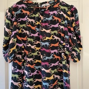 Michelle McDowell fun leopard print top super cute